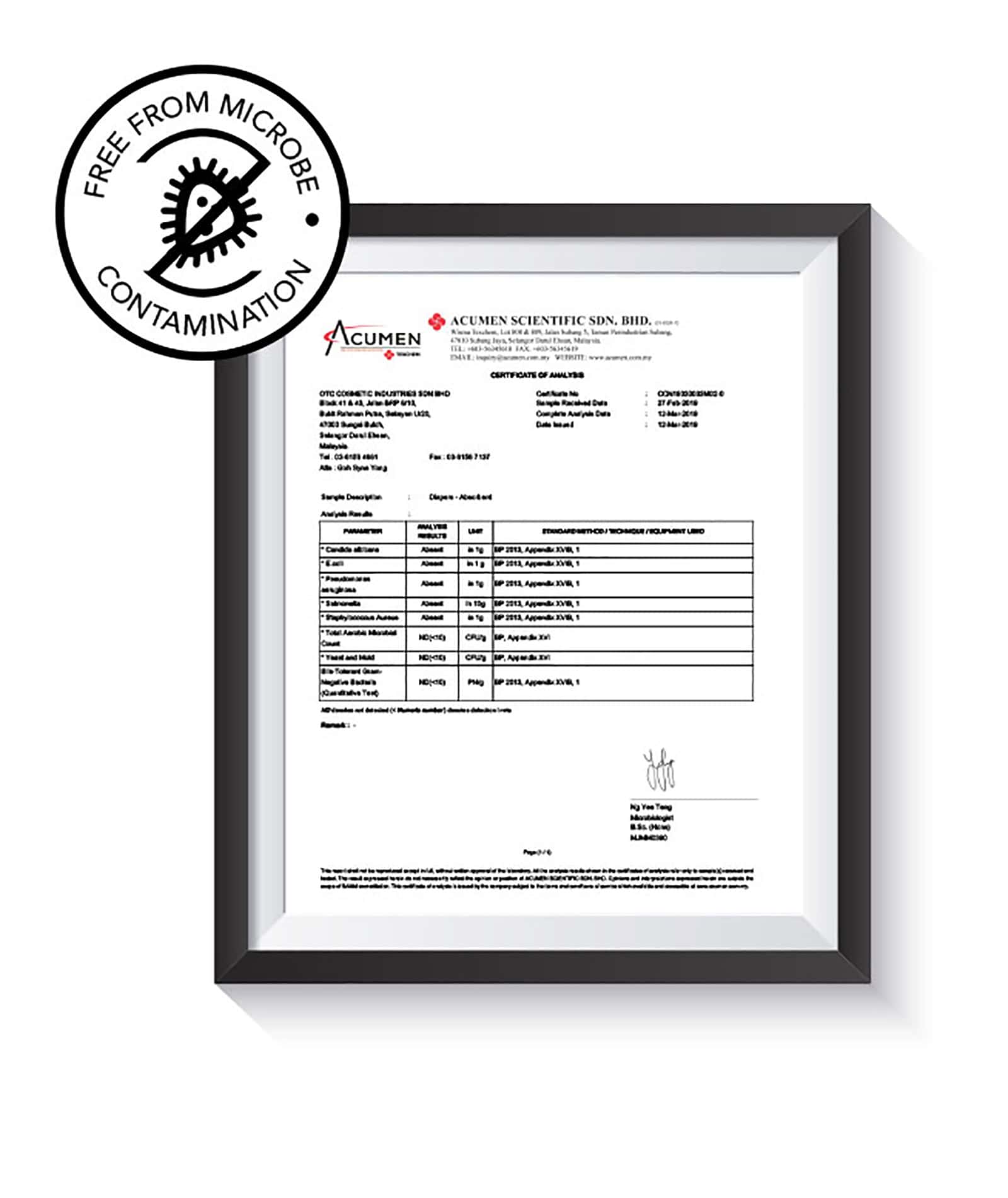 Free From Microbe/Contamination(2)