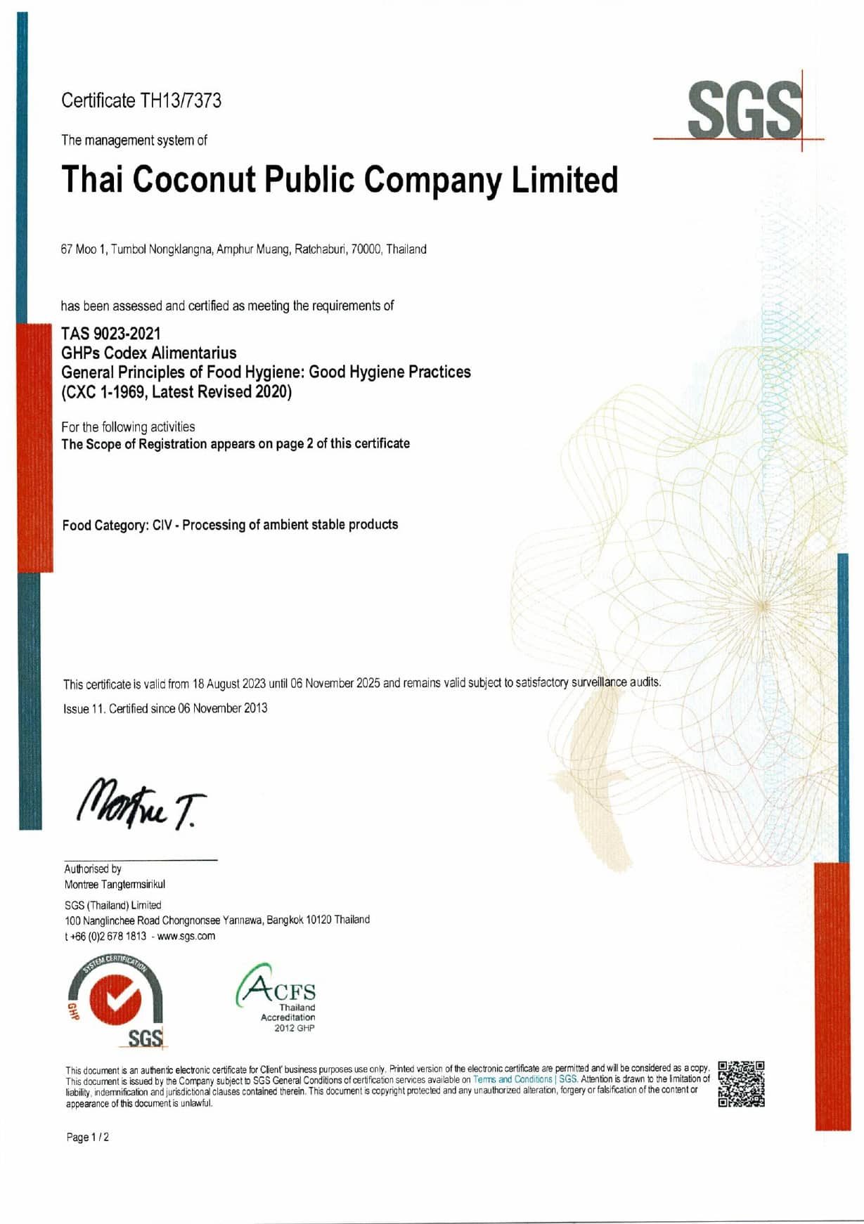 Thai Coconut PCL - GHPs codex certificate_page-0001